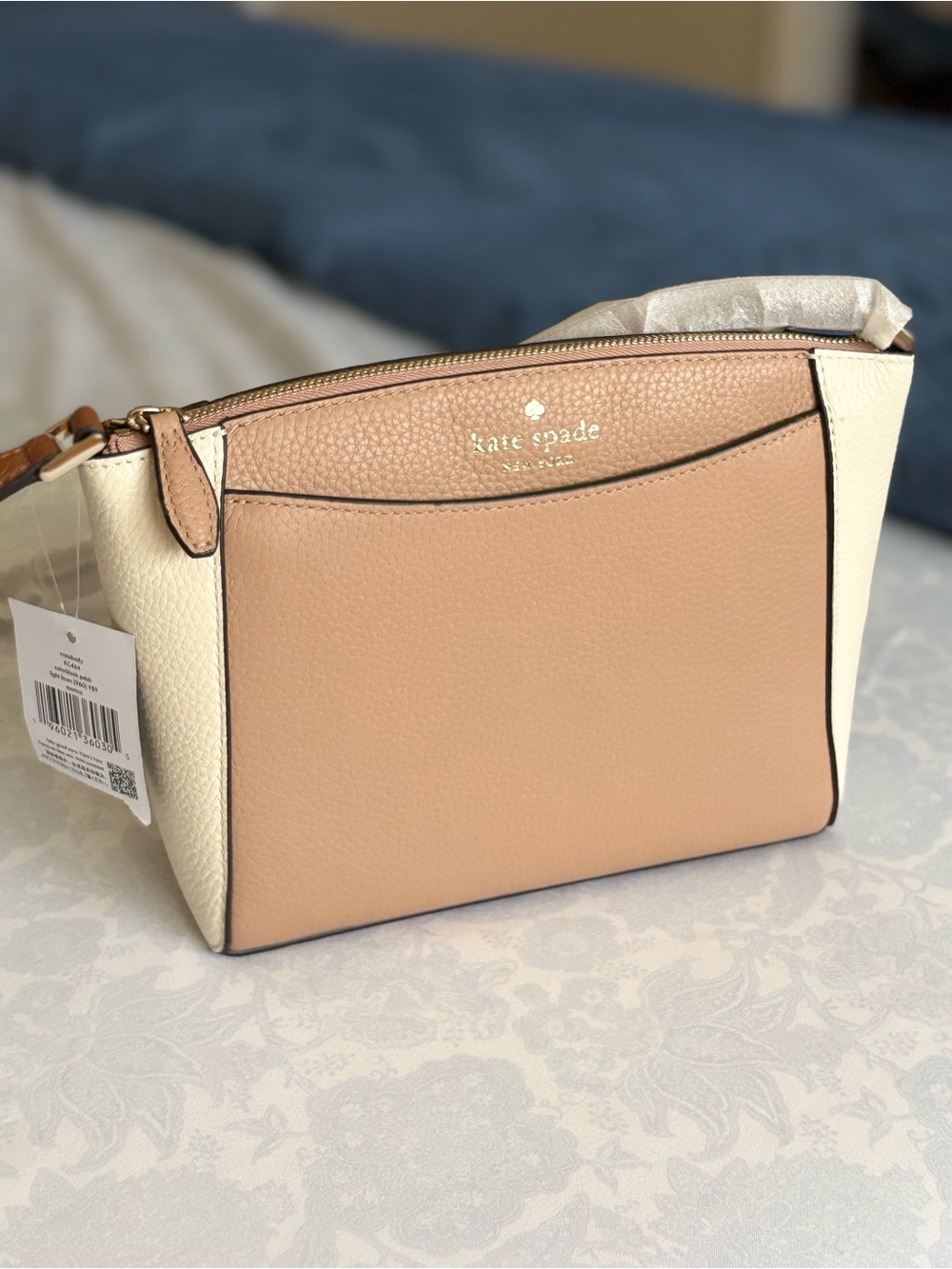 kate spade Two-Tone Tan and Cream Crossbody Bag